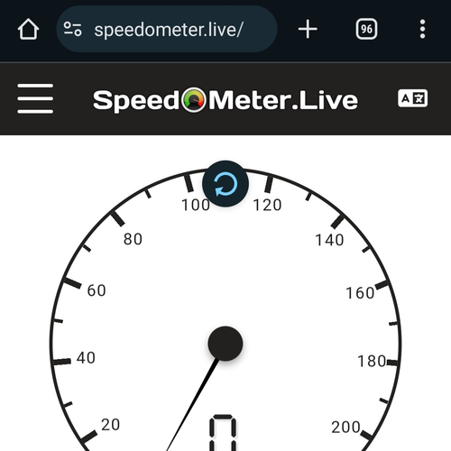 Velocímetro en vivo en línea